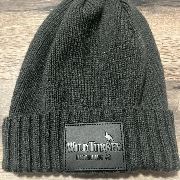 Charcoal Knit Wild Turkey Beanie - Picture 1 of 3